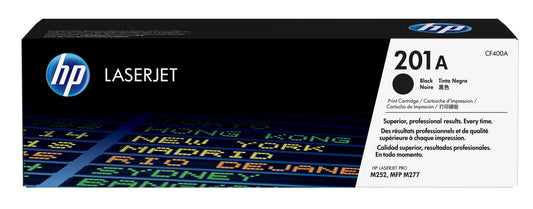 HP 201A Black Original LaserJet Toner Cartridge, ~1,420 pages, CF400A