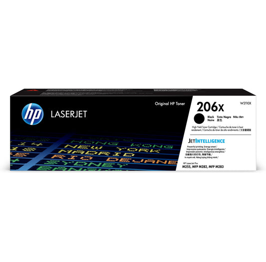 HP 206X High Yield Black Original LaserJet Toner Cartridge, ~3150 pages, W2110X