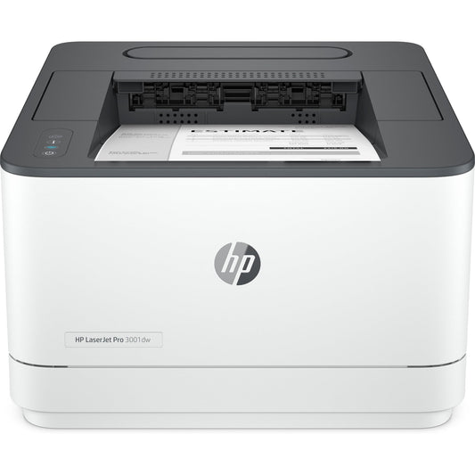 HP LaserJet Pro 3001dw Laser Printer, Black And White Mobile Print Up to 50,000