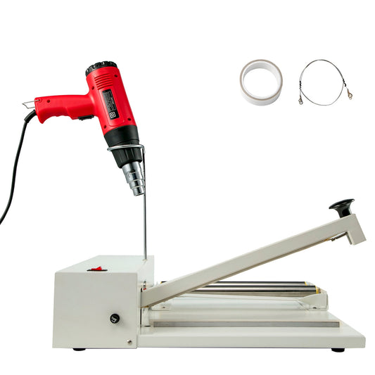 KFFKFF 18-inch Shrink Wrap Sealer, 530W I-Bar Packaging Device, Complete with Heat Gun and Shrink Film, Compatible with PVC POF Film