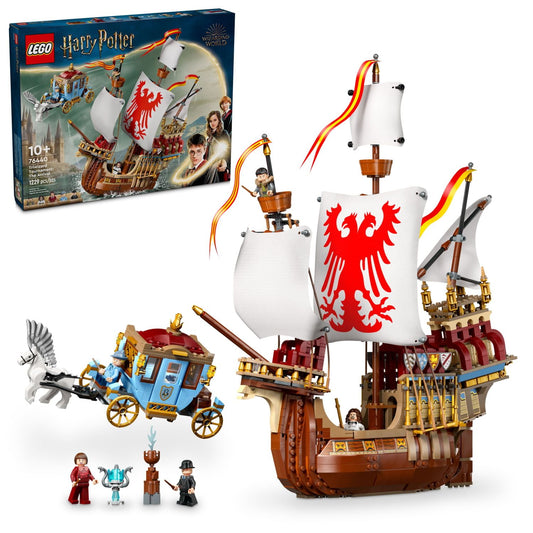 LEGO Harry Potter Triwizard Tournament: The Arrival, Harry Potter Collectible with Beauxbatons Carriage and Durmstrang Ship, Magical Gift for Boys & Girls, Harry Potter Toy for 10 Year Old Kids, 76440