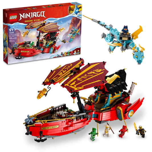 LEGO NINJAGO Destiny’s Bounty – Race Against Time 71797 Building Toy  Features a Ninja Airship, 2 Dragons and 6 Minifigures, Gift for Boys and Girls Ages 9+ Who Love Ninjas and Dragons