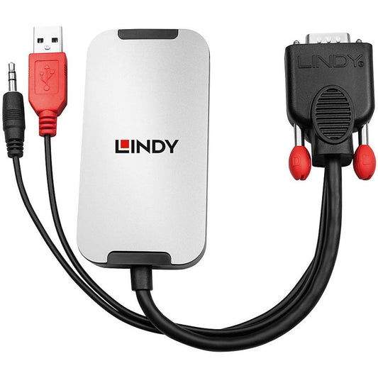 LINDY 38296 VGA to DisplayPort 1.2 Converter, 1.93 cm*5.0 cm*28.4 cm
