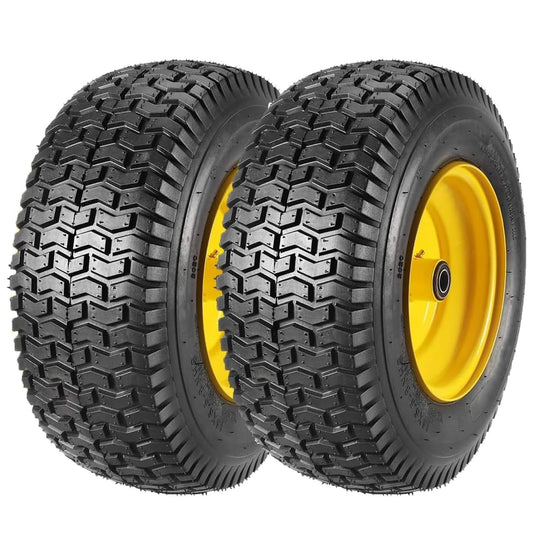 Ladcaser 2 Pack 20x8.00-8 4PR Lawn Mower Tire Tractor Turf Tire for Garden Tractor Riding Mover