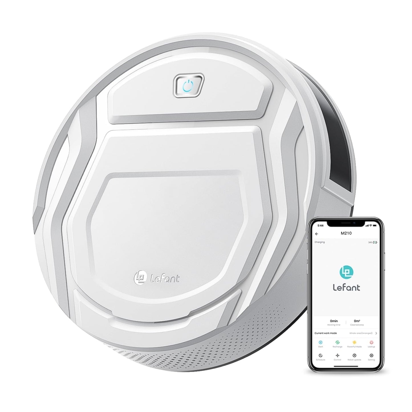 Lefant M210 Pro Robot Vacuum Cleaner, 2 in 1 Robot Vacuum and Mop, WiFi/Alexa/APP Control, Self-Charging Robotic Vacuum with Schedule, Ideal for Pet Hair Carpets Hard Floors
