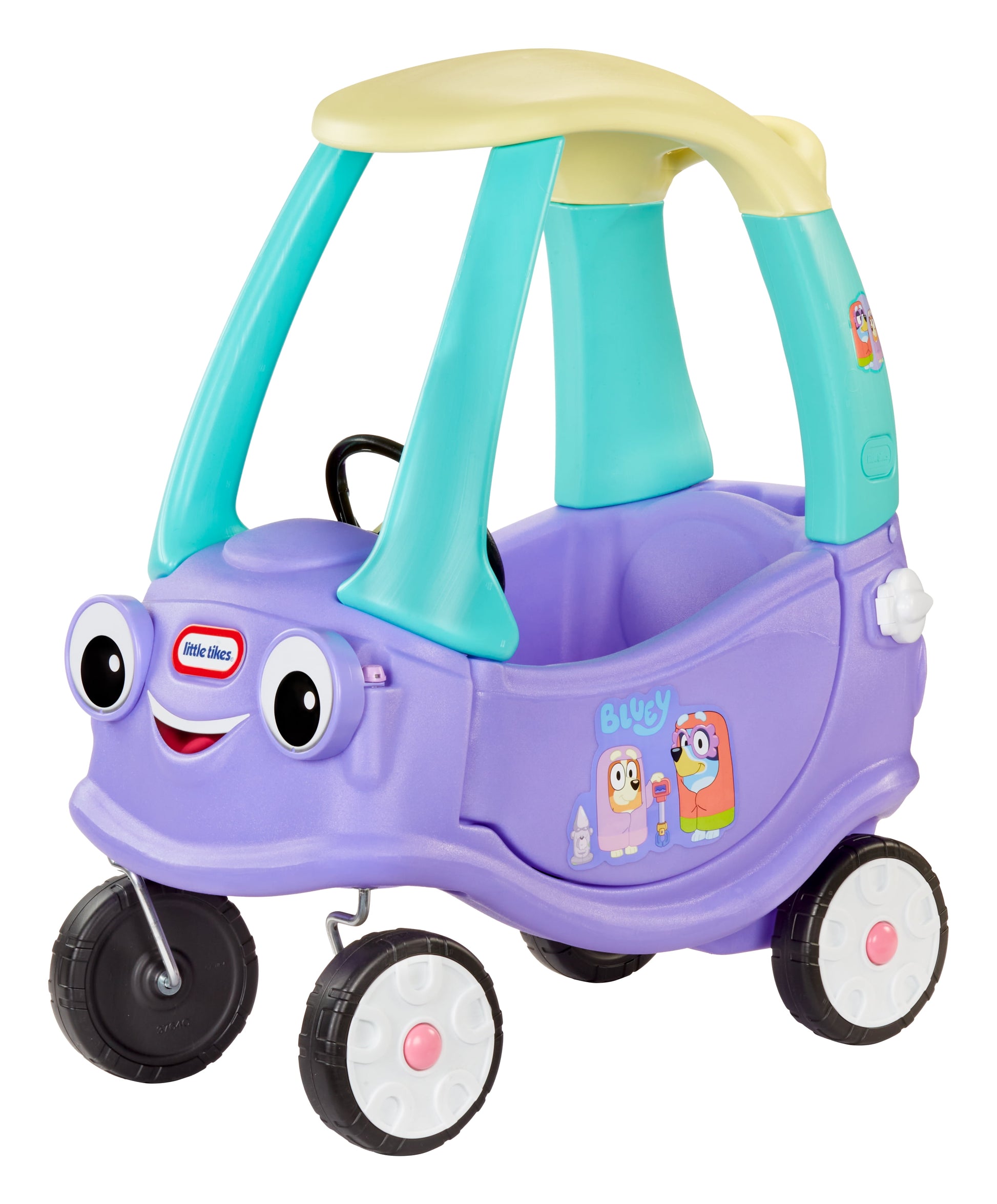 Little Tikes Bluey Grannies Car Coupe with 2 Accessories, Bluey Foot-to-Floor Ride-on, Kids Ages 1-5