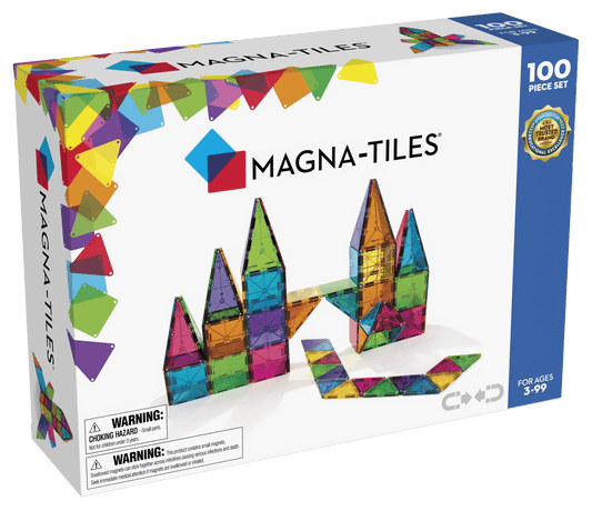 MAGNA-TILES Classic 100-Piece Magnetic Construction Set, The ORIGINAL Magnetic Building Brand