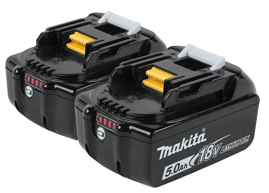Makita BL1850B 18V 5.0Ah Power Tool Battery, 2 Count