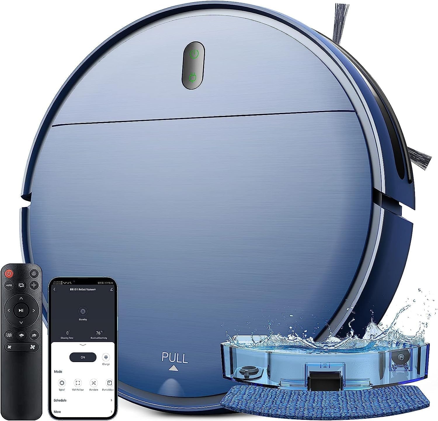 ONSON Robot Vacuum Cleaner, Robot Vacuum and Mop Combo with WIFI/Alexa for Pet Hair and Hard Floor