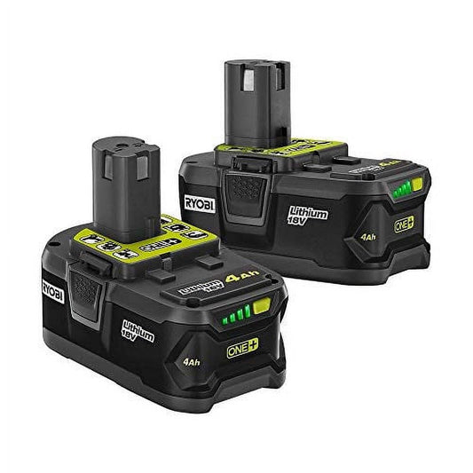 RYOBI ONE+ 18V 4.0 Ah Power Tool Battery, 2 Pack