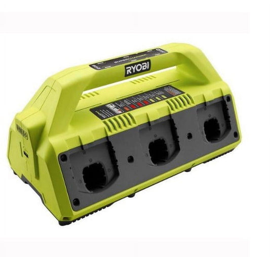 Ryobi P135 18V One+ 6 Port Lithium Ion Battery Supercharger (18V Batteries Not Included/Charger Only)