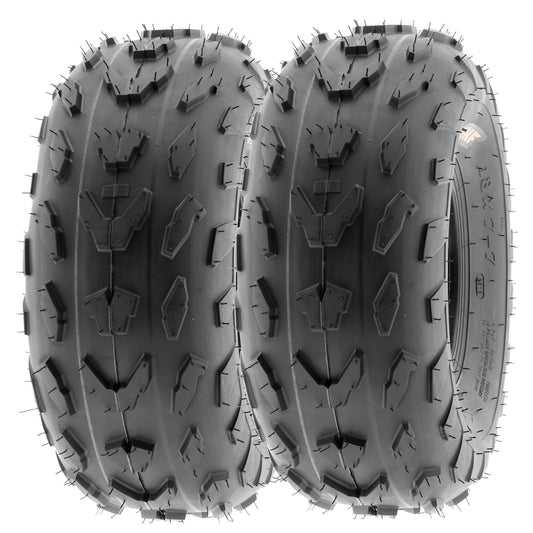 SunF All Terrain ATV UTV Quad Tires 18x7-7 18x7x7 4 PR A007 (Pair of 2)