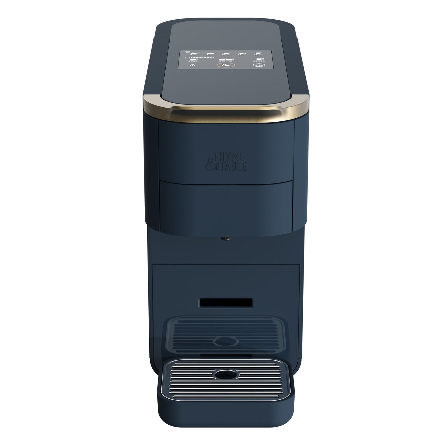Thyme & Table Multi Capsule Coffee Machine, Universal Capsule Compatible with Espresso and Coffee, One-Touch Controls, Sand White