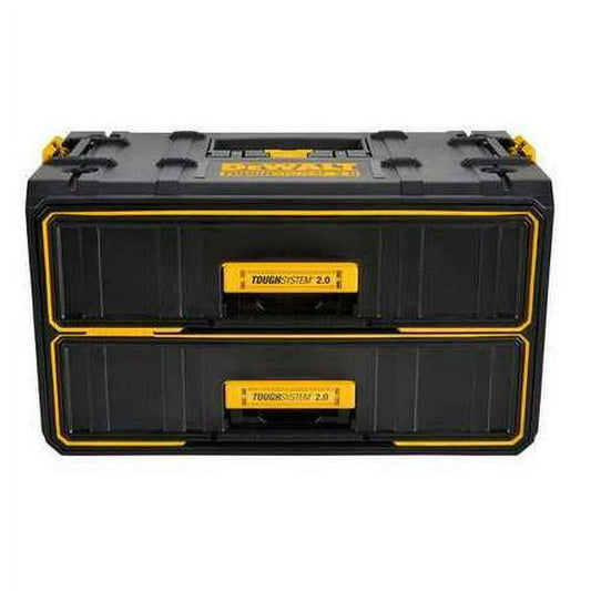 ToughSystem 2.0 2-Drawer Tool Box, Multi, Black, 22 in W x 12 in D x 12-1/2 in H