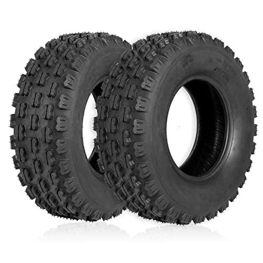 Weize Set of 2 ATV Tires 21X7-10, 4 Ply, Sport Front UTV Tire 21-7-10 21x7x10, Fit All 10" Rims