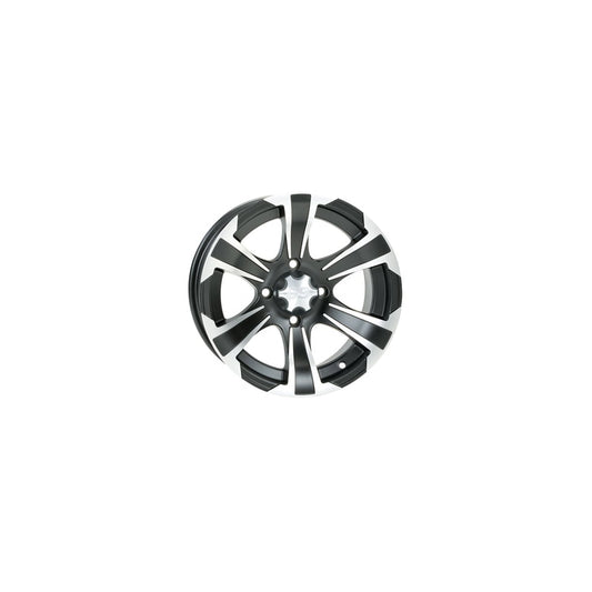 ITP SS312 Alloy Series Wheel 12x7 5.0 + 2.0 Matte Black 4/110 Compatible With Yamaha Kodiak 450 4x4 Auto 2018-2021