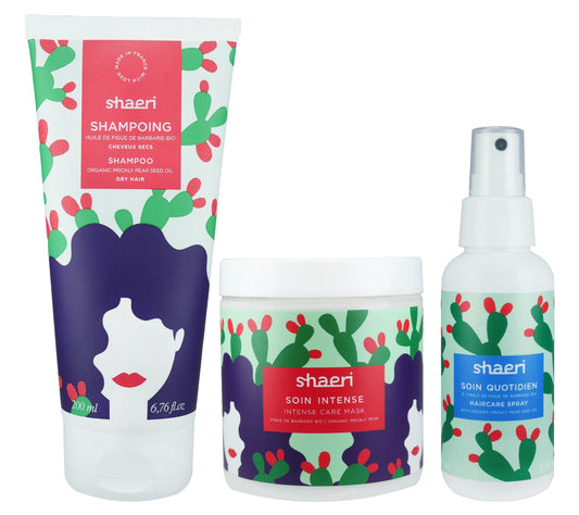 Shaeri Prickly Pear Haircare Set with Shampoo,Spray & Mask