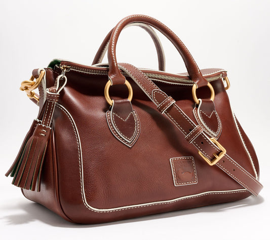 "As Is" Dooney & Bourke Florentine Leather Satchel w/ Crossbody