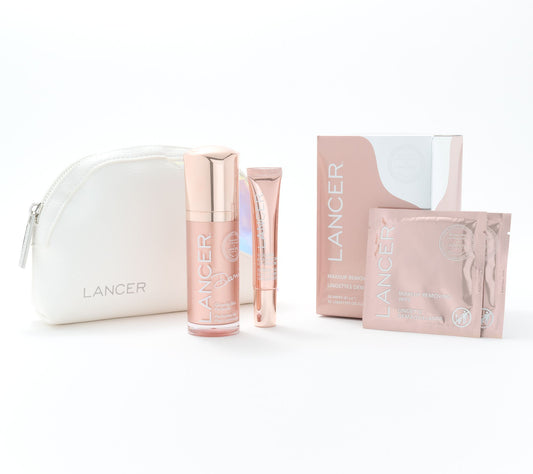 Lancer Enhancing Your Best Self Face & Lip 3 Pc Kit w/ Bag