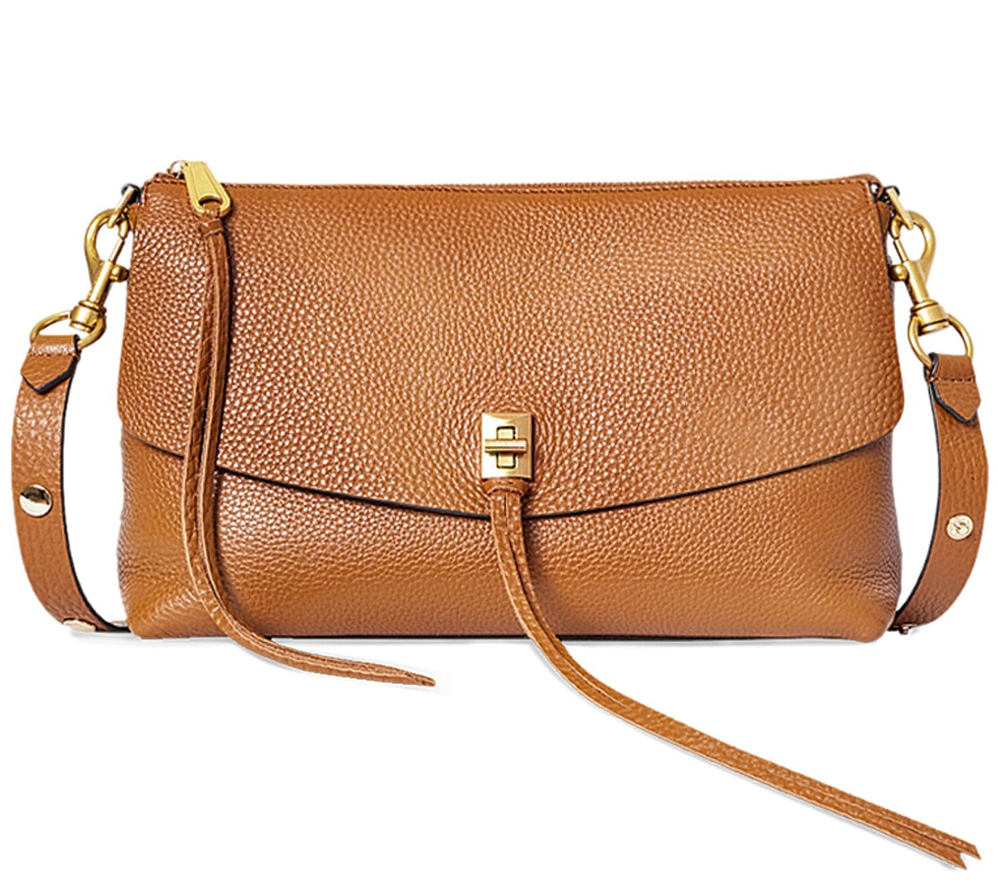 Rebecca Minkoff Darren Top Zip Leather Crossbody Bag
