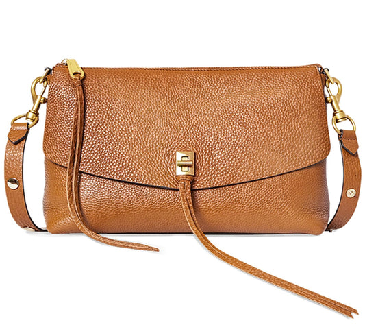 Rebecca Minkoff Darren Top Zip Leather Crossbody Bag
