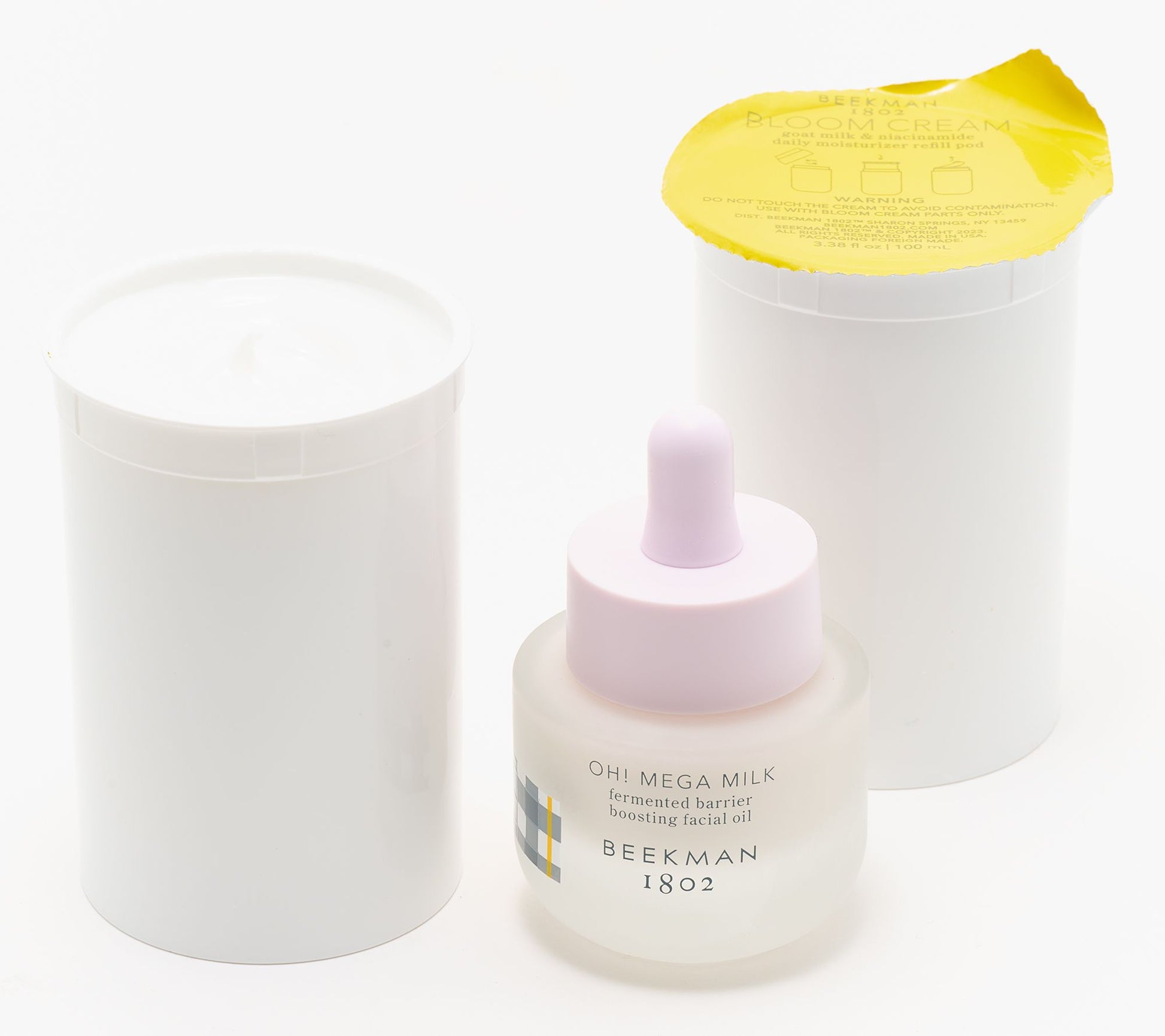 Beekman 1802 SS Bloom Cream Refill Pod Duo w/ Mini OH! Mega Milk