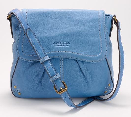 American Leather Co. Leather Ria Front Flap Large Crossbody