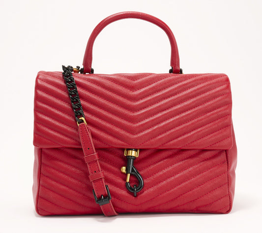 Rebecca Minkoff Edie Large Leather Top Handle Shoulder Bag