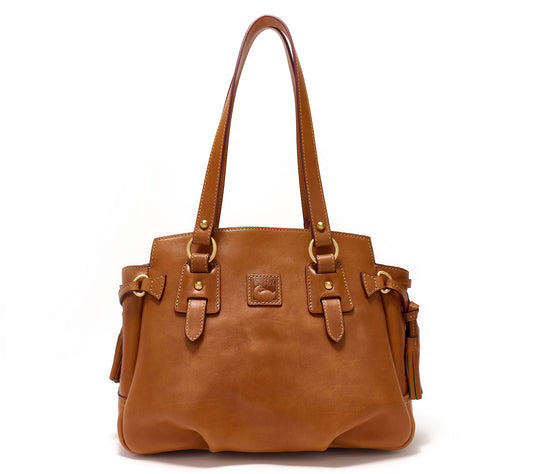 "As Is" Dooney & Bourke Florentine Leather Small Winged Shopper