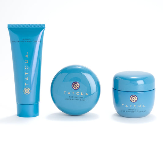 TATCHA Indigo Overnight Cream ,Cleansing Balm & Hand Cream