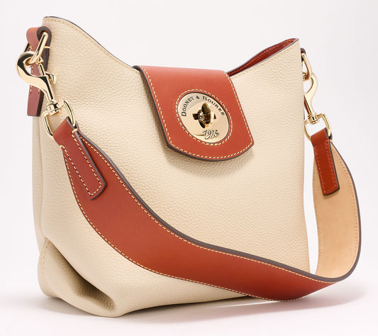 "As Is" Dooney & Bourke Turnlock Leather Sac