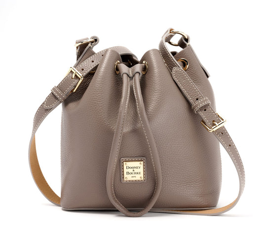 Dooney & Bourke Lucca Pebble Leather Crossbody Drawstring