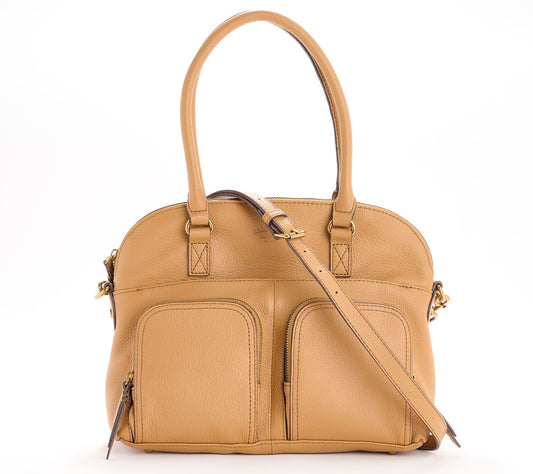 American Leather Co Oak Leather Classic Dome Satchel
