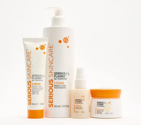 SERIOUS SKINCARE Vitamin C AM/PM 4 pc Kit