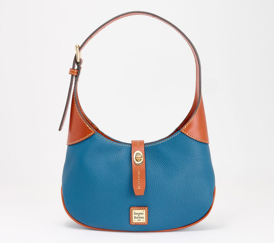 Dooney & Bourke Pebble Leather Crescent Hobo Bag
