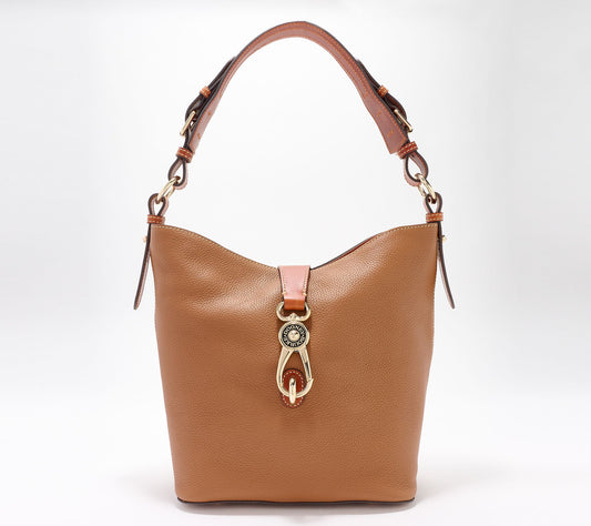 "As Is" Dooney & Bourke Pebble Leather Lily Bucket Bag