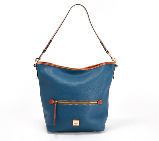 Dooney & Bourke Pebble Leather Hobo Sac Shoulder Bag