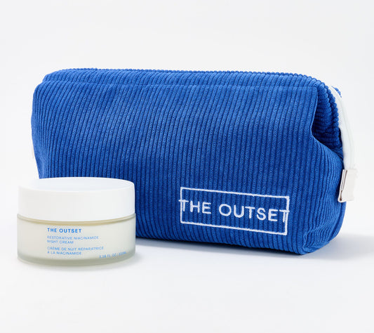 The Outset Supersize Night Cream & Cosmetic Bag