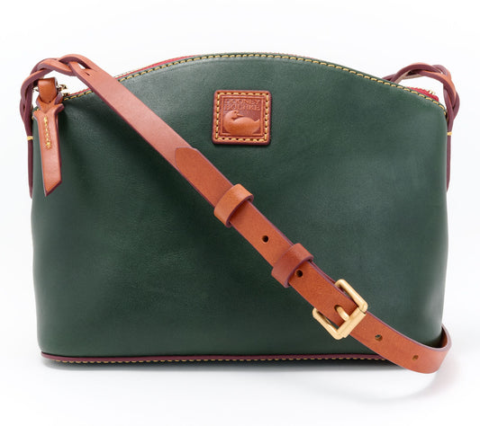 "As Is" Dooney & Bourke Florentine Leather Penny Crossbody