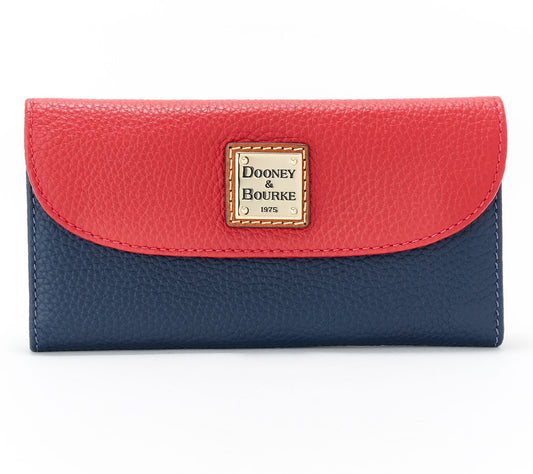 Dooney & Bourke Colorblock Pebble Leather Continental Clutch