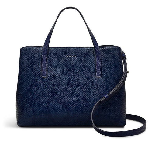 RADLEY London Dukes Place Faux Snake Medium Leather Satchel