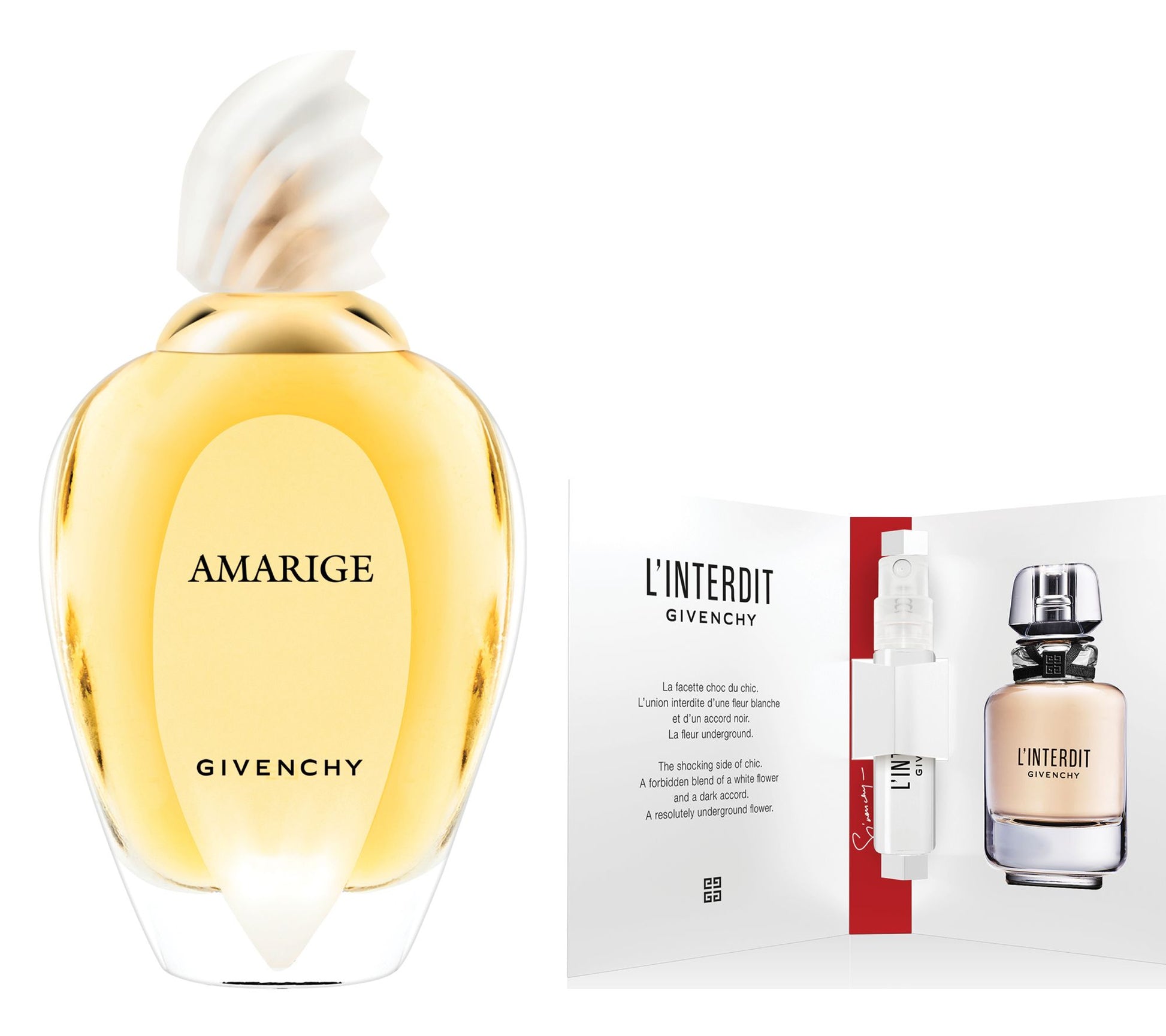 Givenchy 1.7oz Amarige EDT w/ L'Interdit Trial EDP