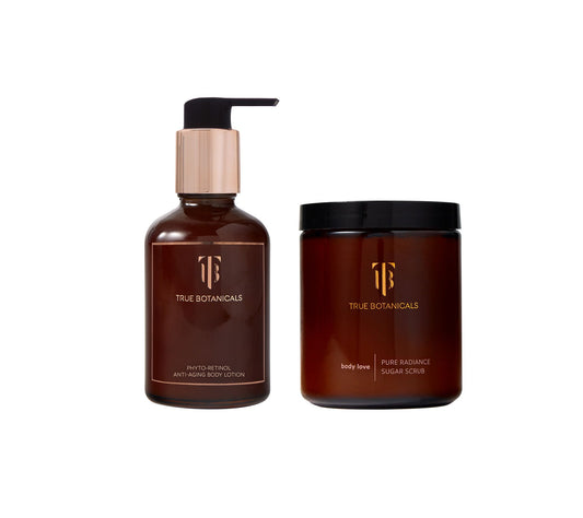 True Botanicals Phyto-Retinol & Sugar Scrub Body Glow Set