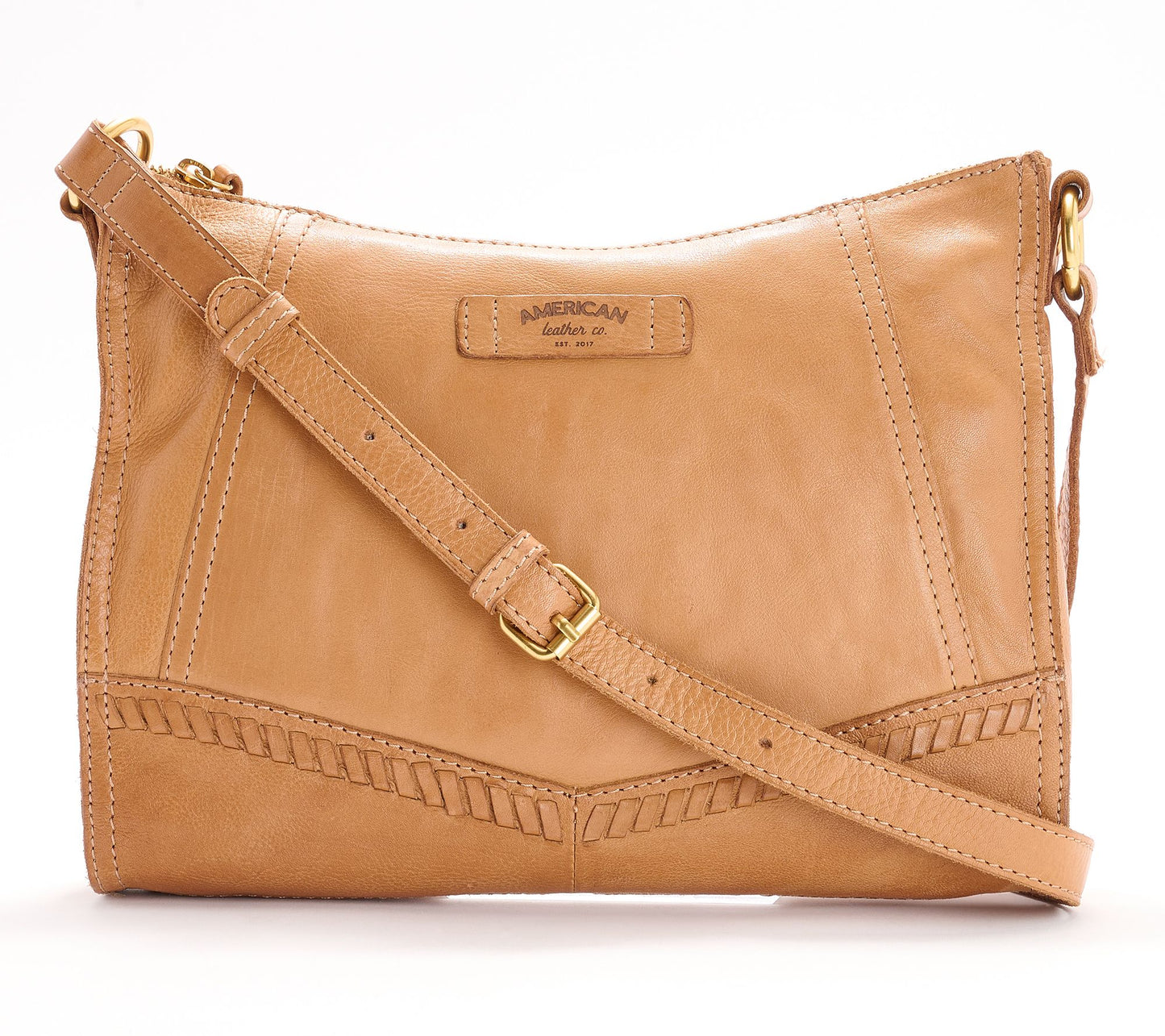 "As Is" American Leather Co. Greenwood Top Zip Crossbody