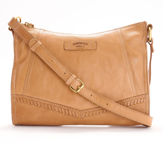 "As Is" American Leather Co. Greenwood Top Zip Crossbody