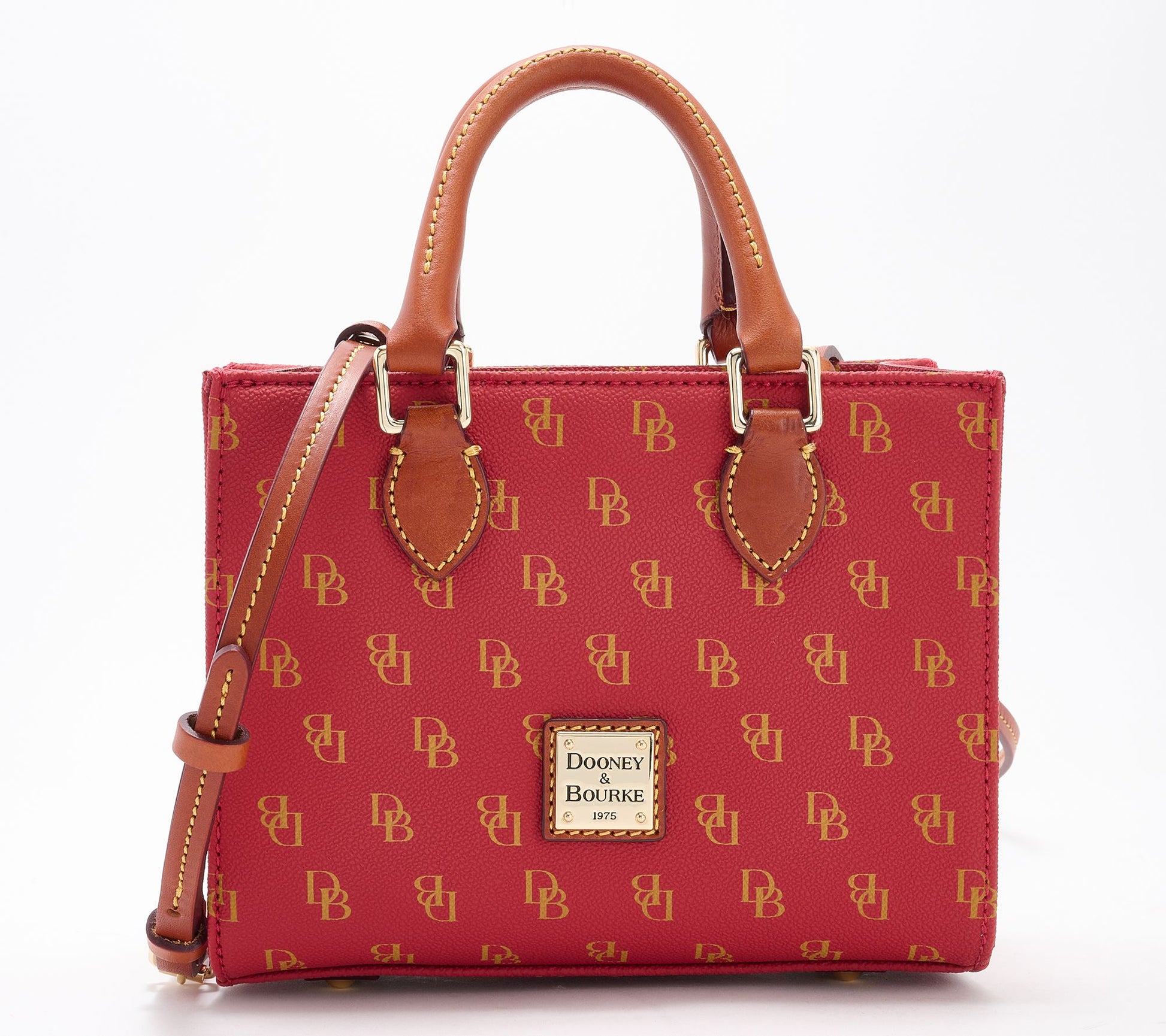 "As Is" Dooney & Bourke Gretta Coated Cotton Mini Janine Satchel