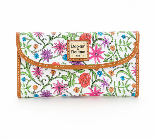 Dooney & Bourke Coated Cotton Wildflower Continental Clutch