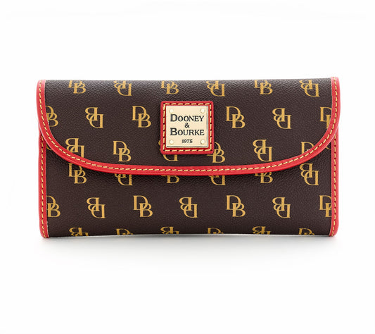 Dooney & Bourke Gretta Continental Clutch with Colored Trim