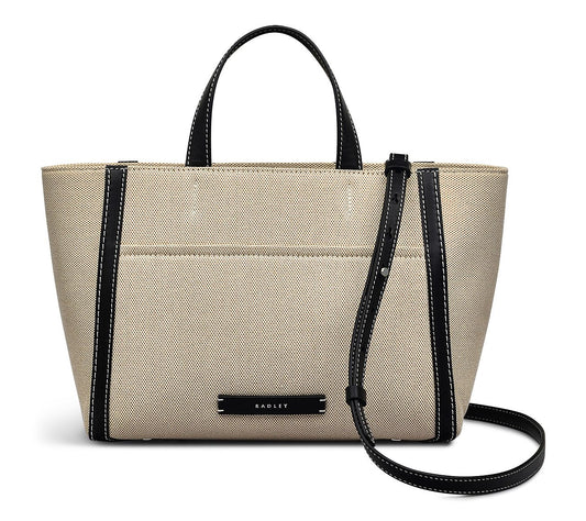 RADLEY London Oak Street Canvas Leather Trim Satchel