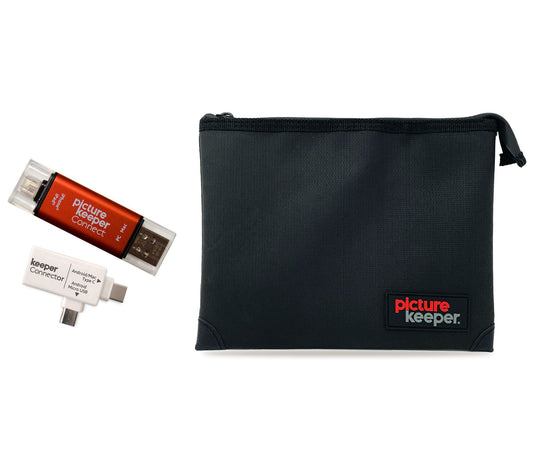 Picture Keeper Connect 64GB Storage Device w/ Fire &amp; Water Resistant Pouch